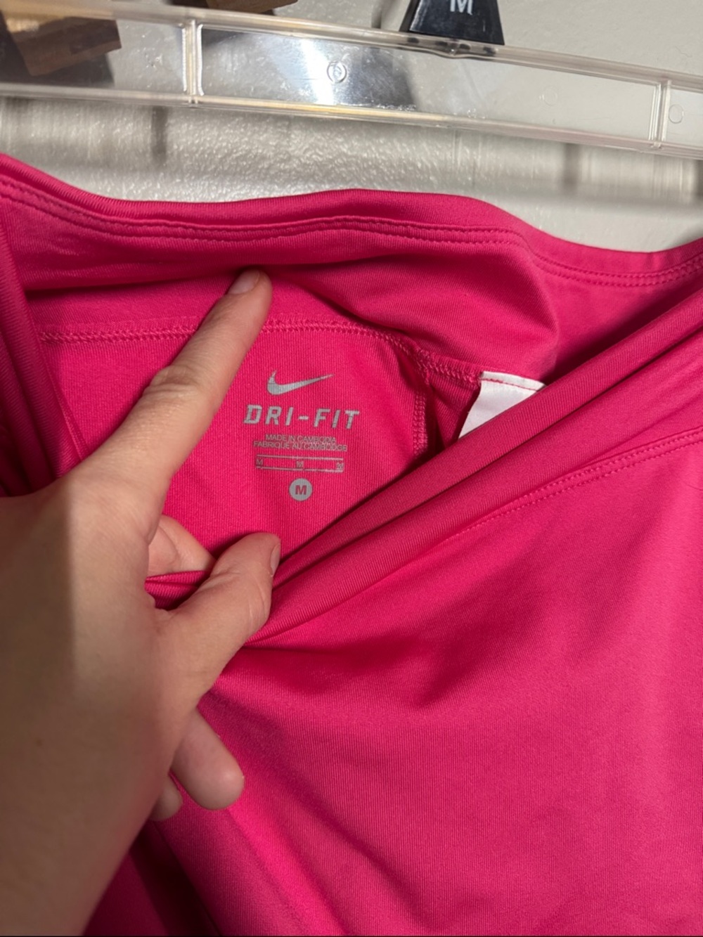 Nike Pink Dri-FIT Athletic Top with Swoosh - Picture 2 of 5
